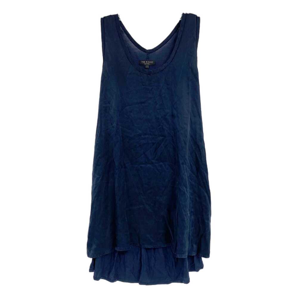 rag & bone Navy Blue Silk Tank Top | Size 2